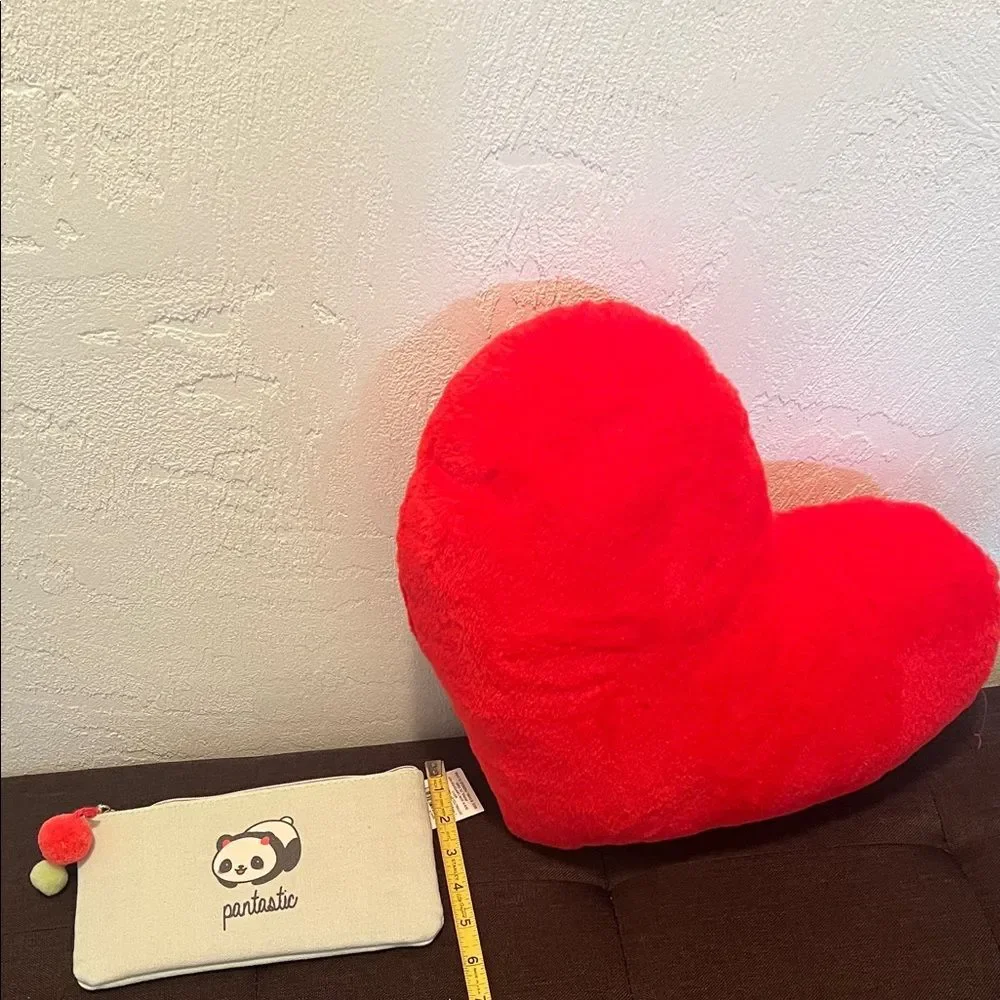 #1206+ Kids Panda Pouch - Cream and Red